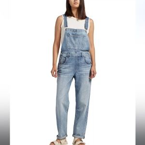 Like New Silver Jeans Baggy Overalls